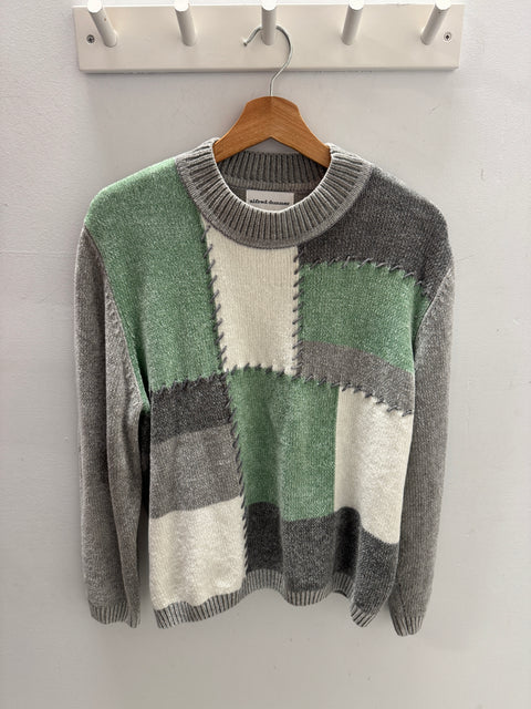 00s Alfred Dunner Patchwork Chenille Sweater Size L