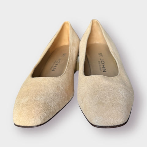 90s St. John Suede Heels Size 7.5