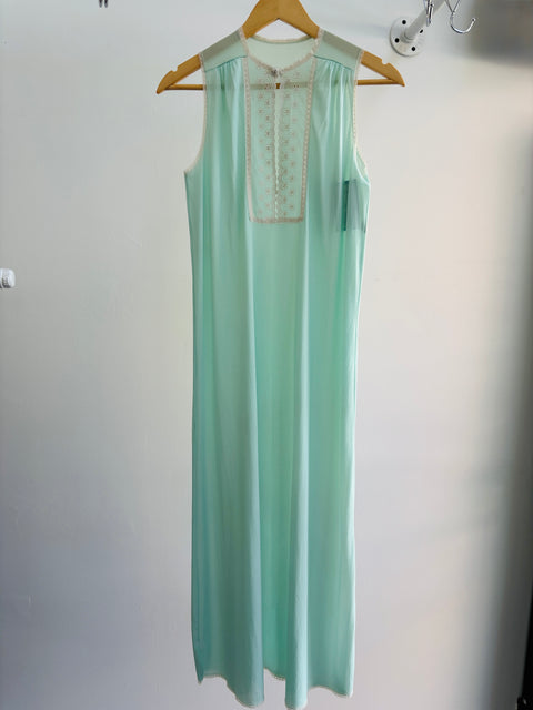 60s Kayser Aqua Nightgown