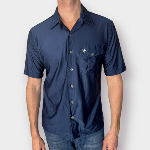 70s Liberty House by Christian Dior Navy Shirt Size M