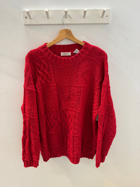 90s Express Compagnie Red Sweater Size M