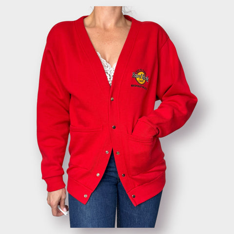 90d Santee Sweats Hard Rock Cardigan Size M