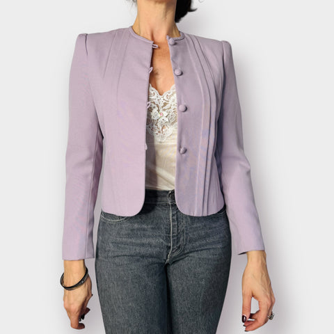 90s Sasson Lavender Crop Blazer Size M