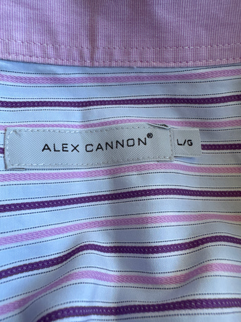 00s Alex Cannon Purple Pink Button Up Size L