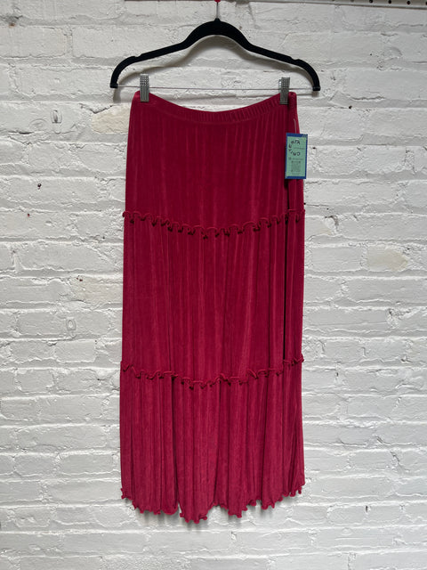 Y2K citiknits Maroon Maxi Skirt Size L