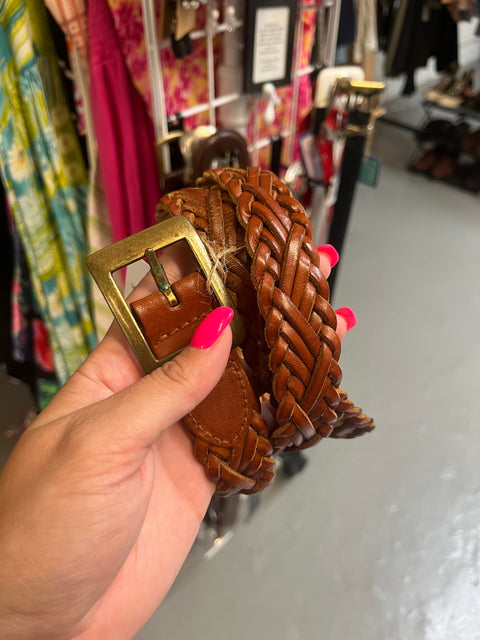 VTG Caramel Woven Belt