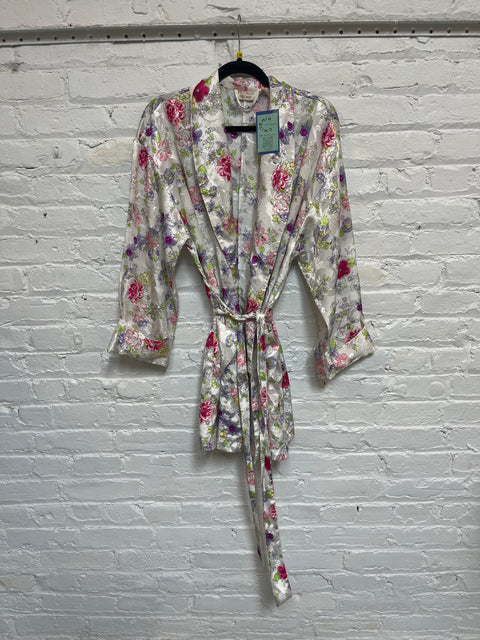 80s Victoria’s Secret Gold Label Floral Robe Size S