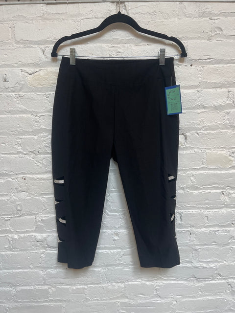 Y2K Kristen's Klover Jeweled Capri Pants Size 6