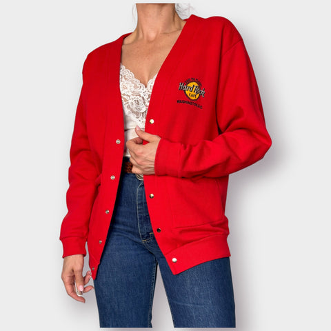 90d Santee Sweats Hard Rock Cardigan Size M