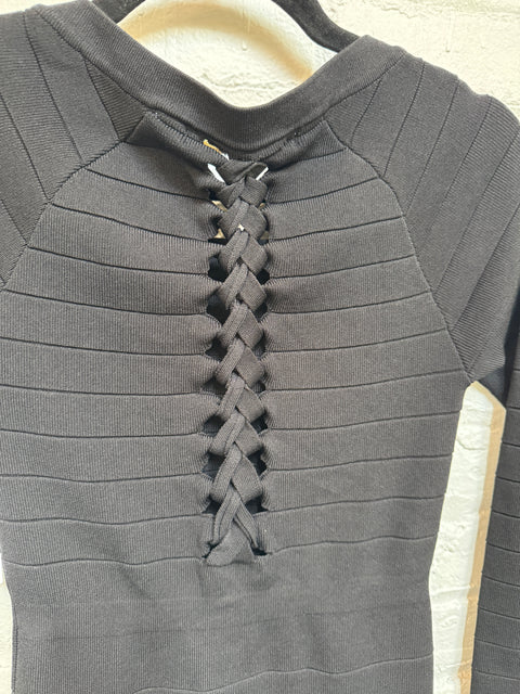 Guess Black Bodycon Dress Size M