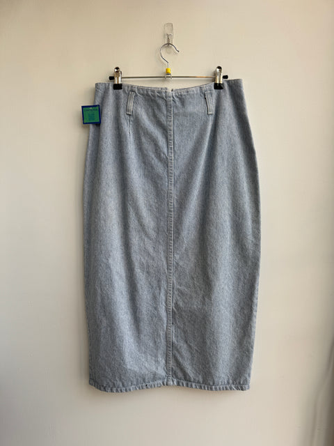 90s Vivaldi Lightwash Maxi Jean Skirt Size S