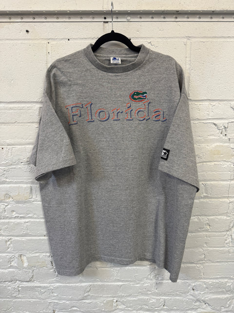 90s Starter Gray Florida Gators Tee Size XXL