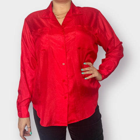 90s Blvd East Red Blouse