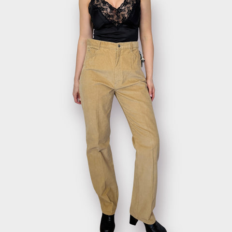 80s Gitano Deadstock Tan Corduroys Size 34”