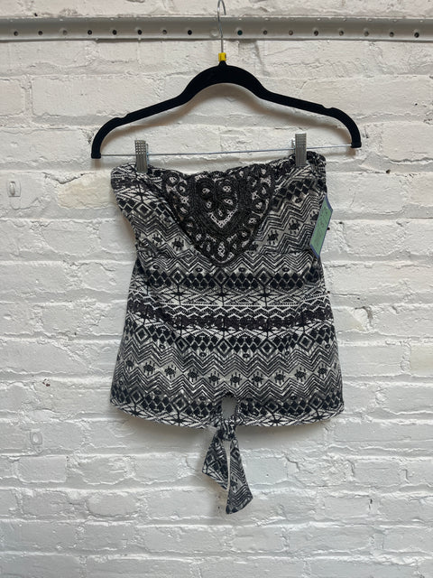 Y2K Bongo Strapless Top Size M