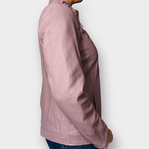 00s Bradley Lavender Leather Jacket Size L