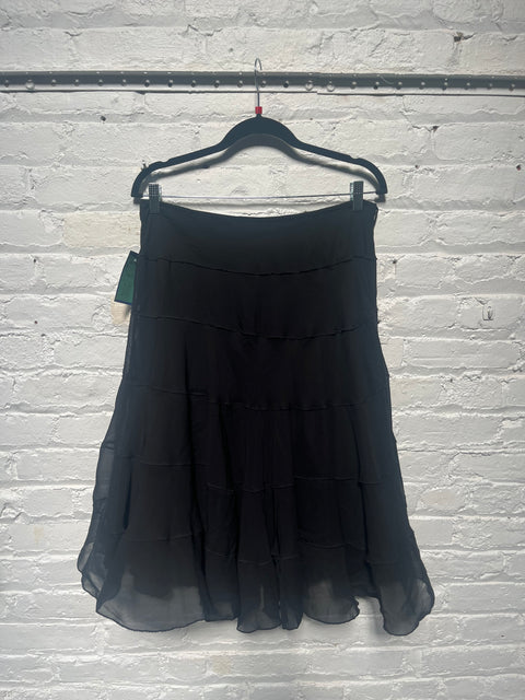 Y2K Clothing Co Black Boho Skirt Size 10