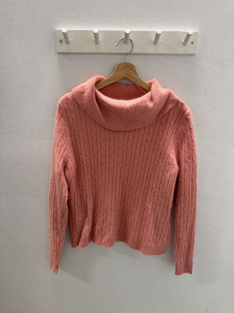 00s B. Moss Pink Angora Sweater Size L