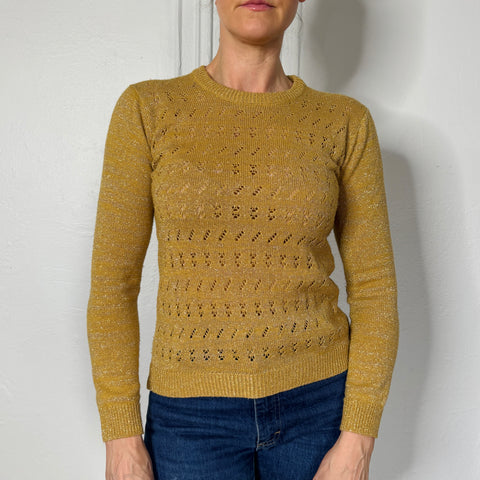70s Gyn Tot Les Gold Sweater size S