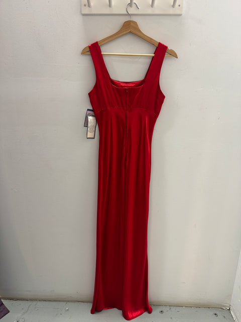 90s Be Smart Dead Stock Red Gown Size S