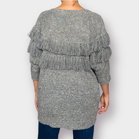 90s Bonnie Lee Leroy Fringe Sweater Size XL