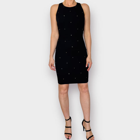 90s Steven Stolman Black Dress with Jewels Size M