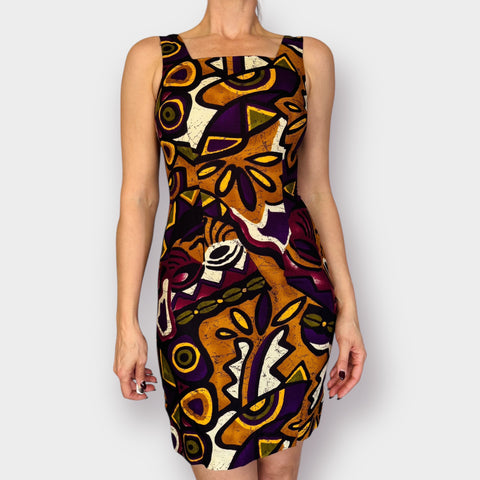 90s Scarlett abstract pattern Dress Size S