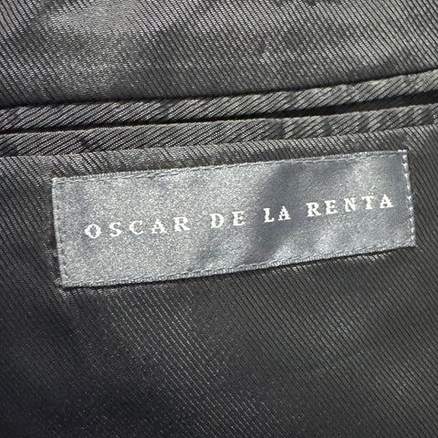 Oscar de la Renta Navy Wool Blazer