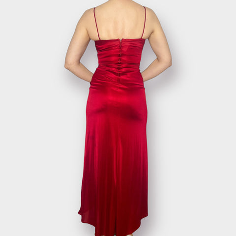 Y2K Masquerade Red long party Dress
