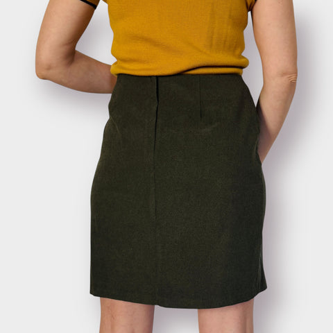 90s ilyza Olive Green Skirt Size L