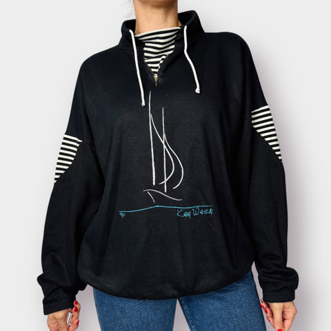 80s Key West Sweatshirt Top Size XL