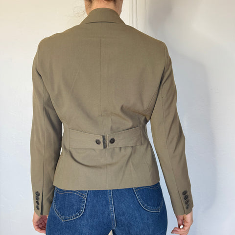 2000s Signature by Larry Levine tan blazer Size 6