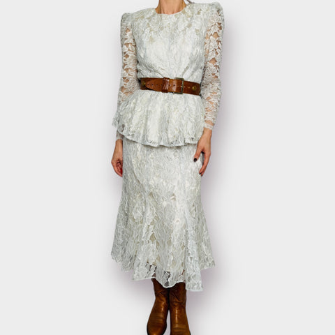 80s Patra Lace Skirt Set Size M