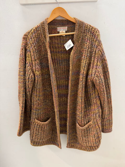 80s Yves Venet Thick Knit Cardigan Size M/L