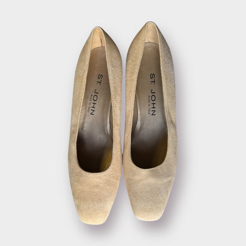90s St. John Suede Heels Size 7.5