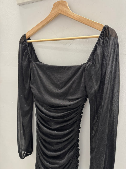 Y2K Jump Apparel Black Sparkle Dress Size XS