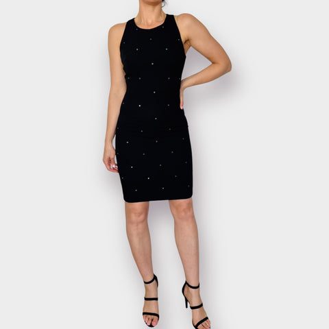 90s Steven Stolman Black Dress with Jewels Size M
