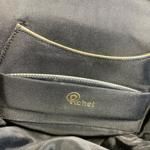 50s Pichel Inc Black Needlework Handbag