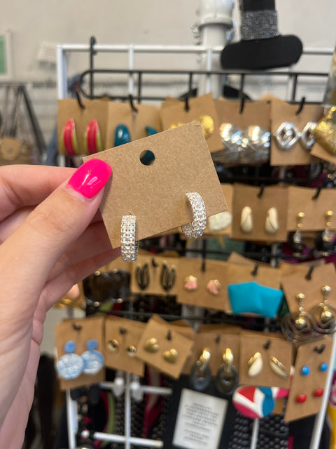 Silver Swirl Dangle Earrings