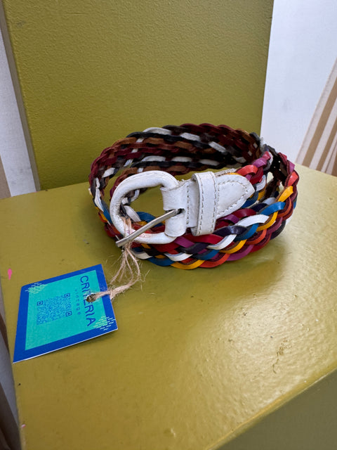 VTG Rainbow Braided Belt