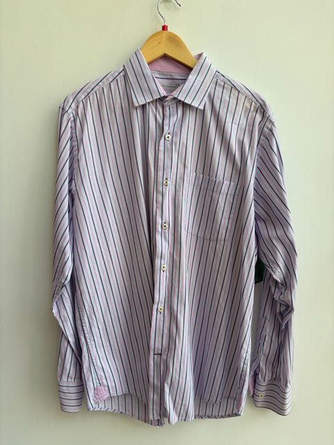 00s Alex Cannon Purple Pink Button Up Size L