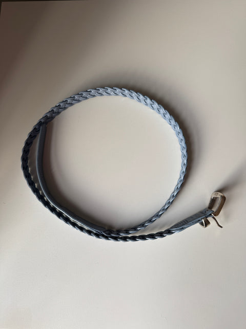 Talbots Light Blue Leather Belt Size L