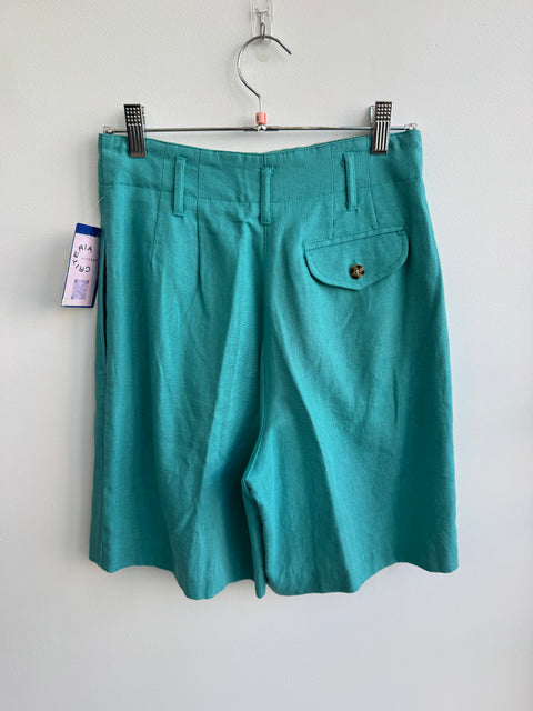 90s Casual Corner Teal Long Shorts Size XS
