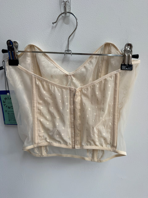 80s Ungaro Lingerie Cream Corset size M