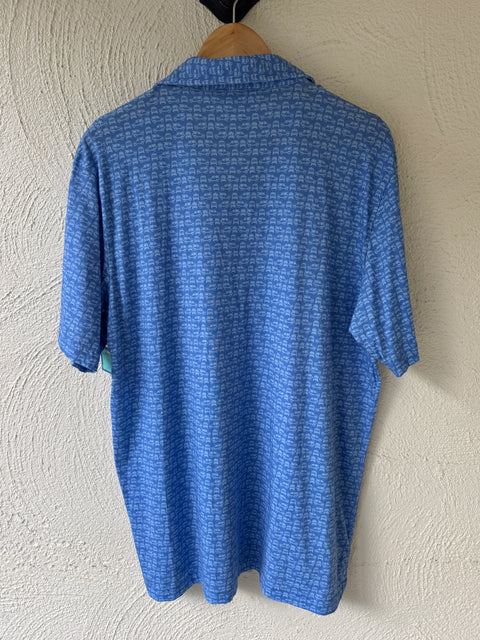 Peter Millar Blue Car Polo Size L