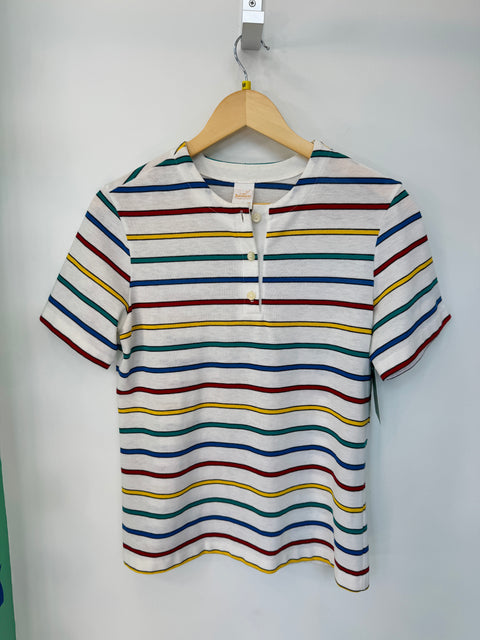 80s Jantzen rainbow striped tee Size M