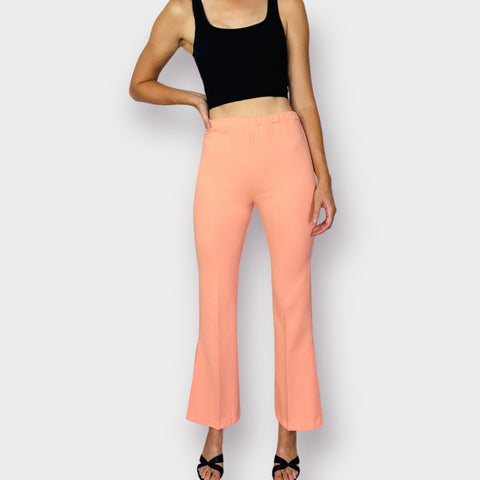 70s West Set Coral Bell Bottoms Size XS
