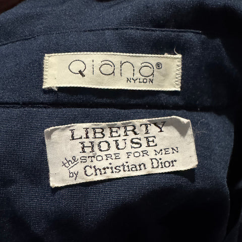 70s Liberty House by Christian Dior Navy Shirt Size M