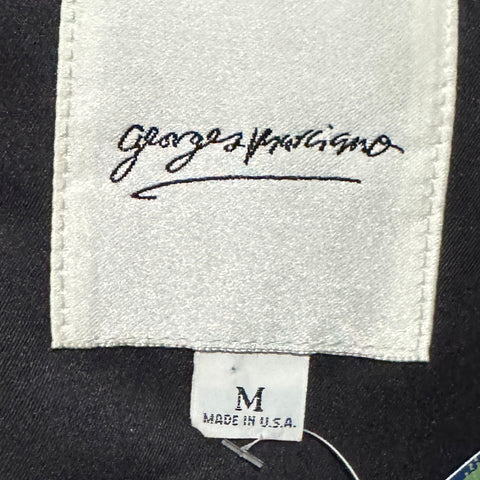 90s Georges Marciano Red Black Paisley Vest Size M