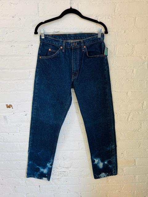 Levi's Orange Tab 505 Bleach Hem Size 29”